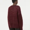 Cardigan in mohair, bordeaux Cardigan in mohair, bordeaux