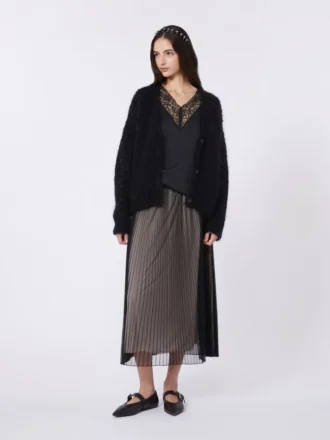 Gonna in tulle plissettato, nera Gonna in tulle plissettato, nera