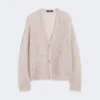 Cardigan in mohair, sabbia Cardigan in mohair, sabbia