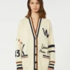 Cardigan oversize in misto cotone, nero Cardigan oversize in misto cotone, nero