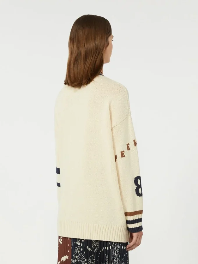 Cardigan oversize in misto cotone, nero Cardigan oversize in misto cotone, nero