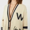 Cardigan oversize in misto cotone, nero Cardigan oversize in misto cotone, nero
