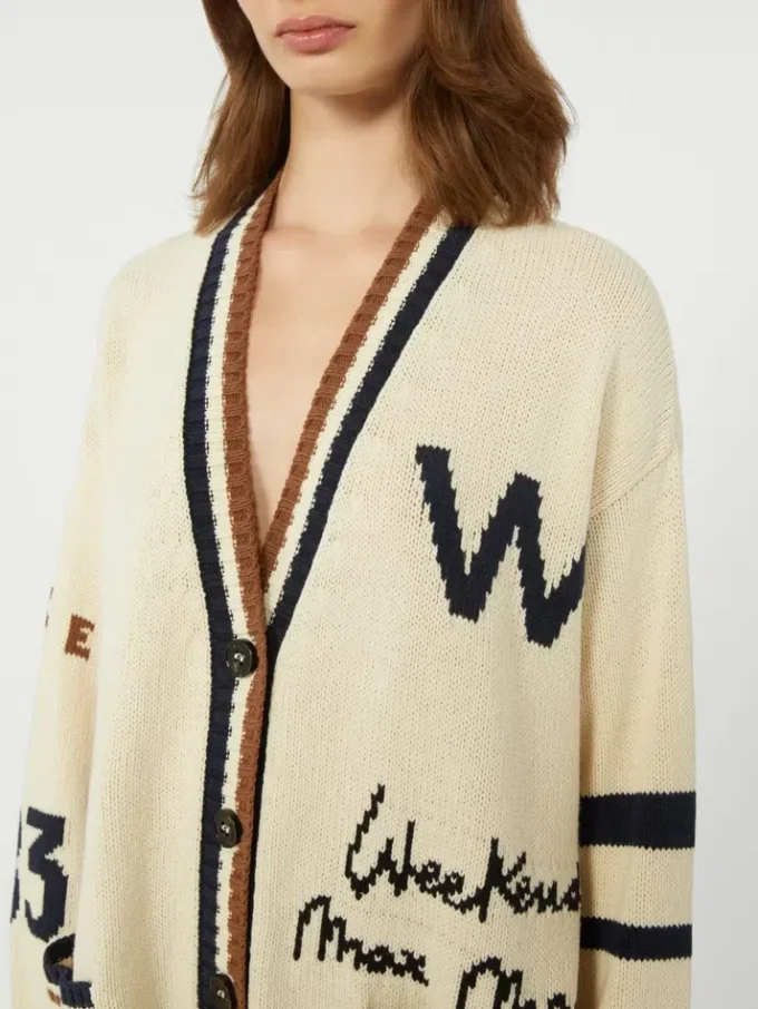 Cardigan oversize in misto cotone, nero Cardigan oversize in misto cotone, nero
