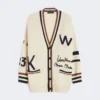 Cardigan oversize in misto cotone, nero Cardigan oversize in misto cotone, nero
