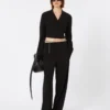 Pantaloni in jersey, nero