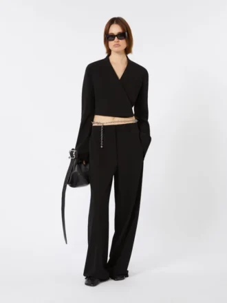 Pantaloni in jersey, nero