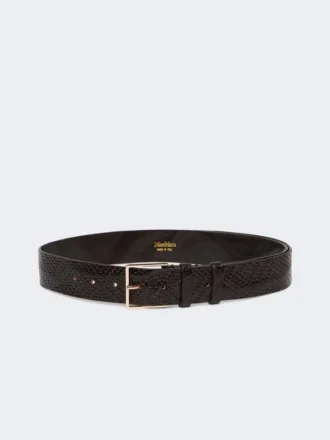 Cintura in pelle intrecciata, nera Cintura in pelle intrecciata, nera