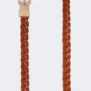 Cintura in pelle intrecciata, ruggine Cintura in pelle intrecciata, ruggine
