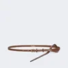 Cintura in pelle naturale, marrone Cintura in pelle naturale, marrone
