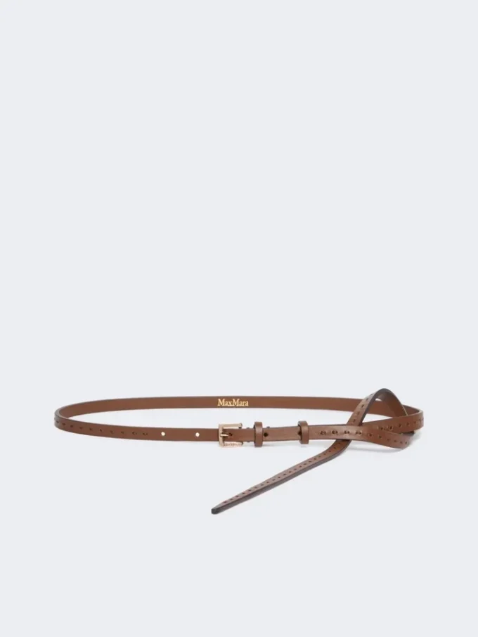 Cintura in pelle naturale, marrone Cintura in pelle naturale, marrone