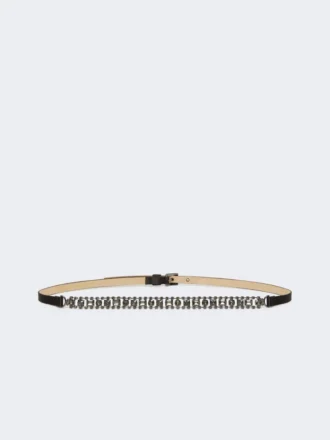 Cintura in raso con decorazioni, nera Cintura in raso con decorazioni, nera