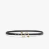 Cintura Sportmax con monogramma e fibbia, nera