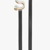 Cintura Sportmax con monogramma e fibbia, nera