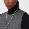 Collana con ciondolo a forma di borsa Pasticcino, nera Collana con ciondolo a forma di borsa Pasticcino, nera
