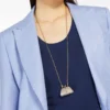 Collana con ciondolo a forma di borsa Pasticcino, oro Collana con ciondolo a forma di borsa Pasticcino, oro