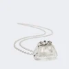 Collana con ciondolo a forma di borsa Pasticcino, trasparente Collana con ciondolo a forma di borsa Pasticcino, trasparente