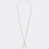 Collana con ciondolo monogramma, oro Collana con ciondolo monogramma, oro