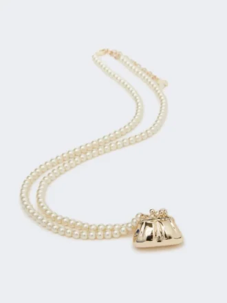 Collana girocollo con pendente Pasticcino, oro