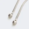 Collana in metallo con dettagli a sfera, palladio Collana in metallo con dettagli a sfera, palladio