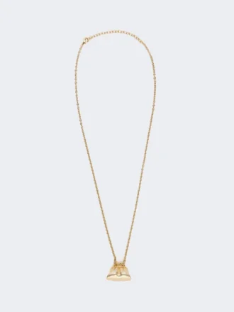 Collana lunga con ciondolo a forma di borsa Pasticcino, oro