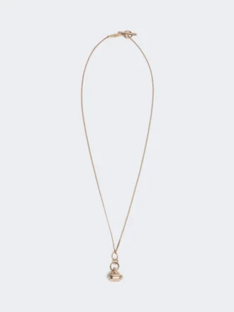 Collana lunga con ciondolo a sigillo, oro