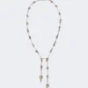 – collana lunga con doppio ciondolo, argento – collana lunga con doppio ciondolo, argento