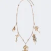 Collana metallica “Abissi” con strass, oro Collana metallica “Abissi” con strass, oro