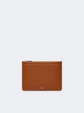 Custodia per tablet in pelle, marrone ambra