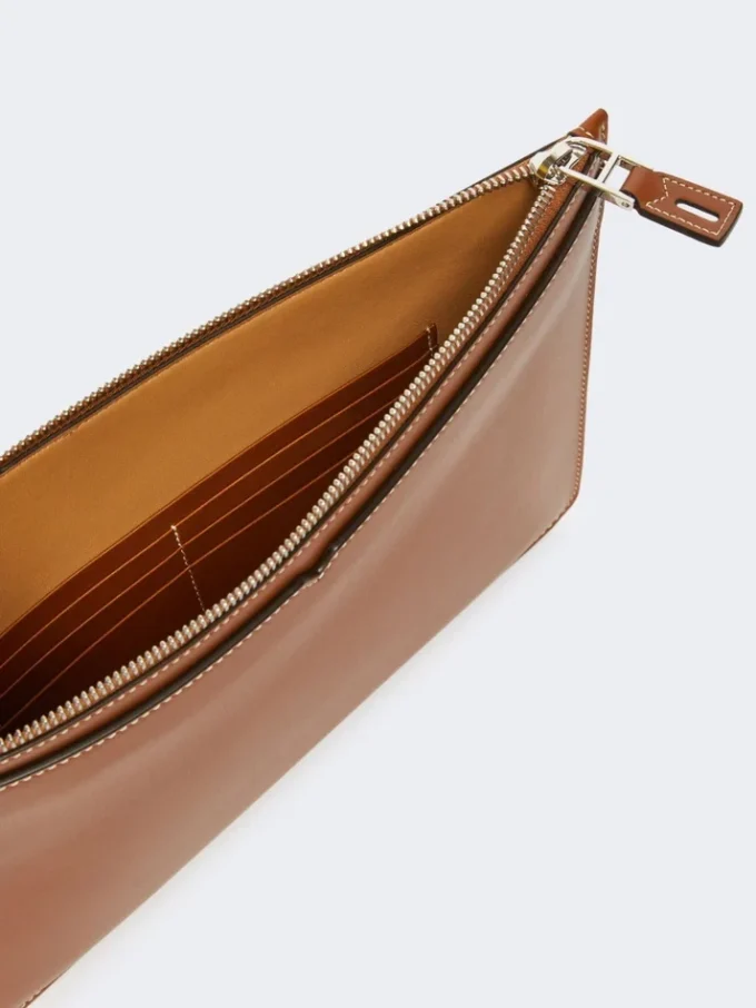 Custodia per tablet in pelle, marrone ambra
