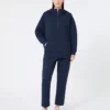 Felpa lunga in jersey scuba, blu navy Felpa lunga in jersey scuba, blu navy
