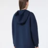 Felpa lunga in jersey scuba, blu navy Felpa lunga in jersey scuba, blu navy