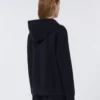 Felpa tecnica in jersey con zip, blu oltremare Felpa tecnica in jersey con zip, blu oltremare