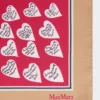 Foulard in seta stampata, beige