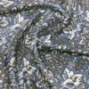 Foulard in seta stampato, blu cina Foulard in seta stampato, blu cina