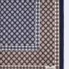Foulard in seta stampato, color fango Foulard in seta stampato, color fango