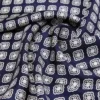 Foulard in seta stampato, color fango Foulard in seta stampato, color fango