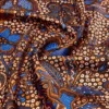 Foulard in seta stampato, color nocciola