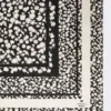 Foulard in twill di seta fantasia, nero