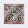 Foulard in twill di seta fantasia, rosa
