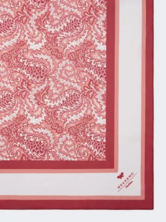 Foulard maxi in modal e seta, color salmone