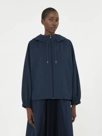 Giacca a vento in tessuto tecnico, blu navy