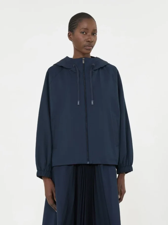 Giacca a vento in tessuto tecnico, blu navy