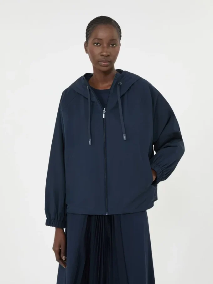 Giacca a vento in tessuto tecnico, blu navy