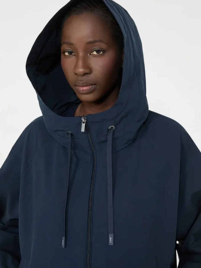 Giacca a vento in tessuto tecnico, blu navy