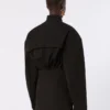 Giacca bomber oversize in cotone, nera