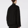 Giacca bomber oversize in lana, nera Giacca bomber oversize in lana, nera