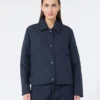 Giacca corta imbottita in tessuto idrorepellente, blu navy