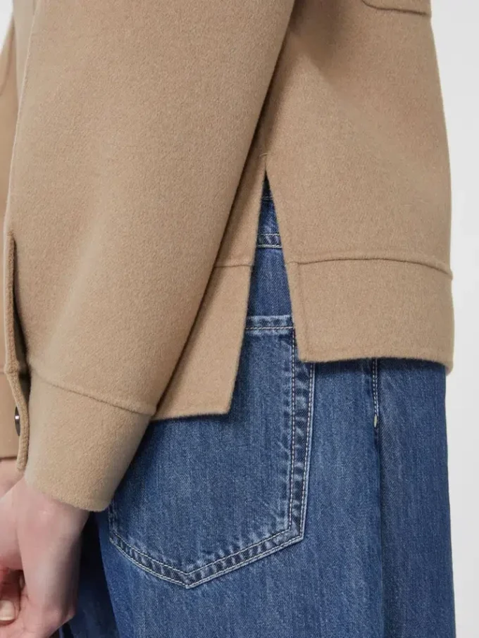 Giacca corta in lana, beige Giacca corta in lana, beige