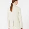 Giacca doppiopetto in jersey scuba, beige Giacca doppiopetto in jersey scuba, beige