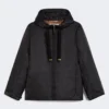 Giacca imbottita idrorepellente con cappuccio, nera Giacca imbottita idrorepellente con cappuccio, nera